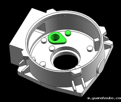 低压压铸部分回转阀体模具加工