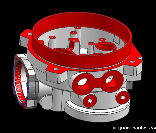 低压压铸角行程主体模具加工