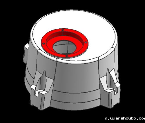 低压压铸上盖模具加工