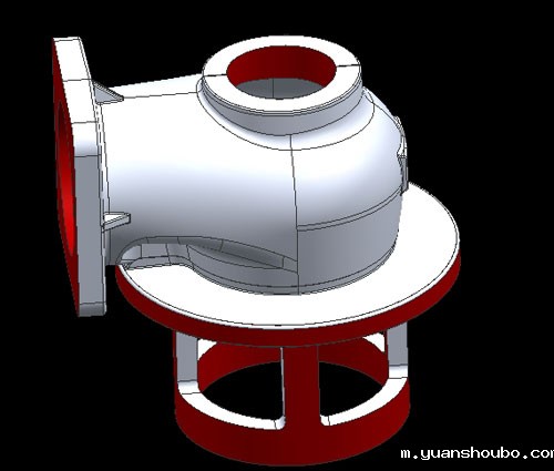 低压止流底阀体压铸件加工