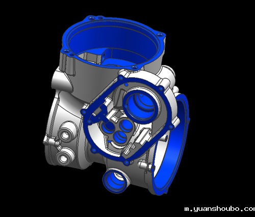 低压压铸部分回转执行器阀体