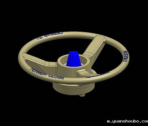 阀门手轮压铸模具